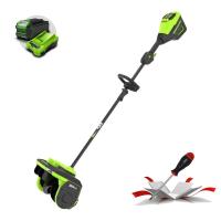 Снегоуборочная лопата Greenworks GD60SS2 60V (30 см) с регулируемым направлением выброса бесщеточная аккумуляторная
