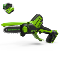 Цепная мини-пила Greenworks 24V G24MCS10 (10 см) аккумуляторная в Бийске